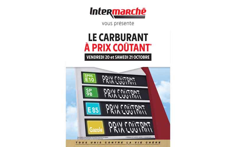 Carburant à prix coûtant chez Intermarché - Échantillons Gratuits France