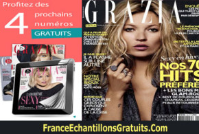 1 Mois de magazines Grazia et Portefeuille Gratuit