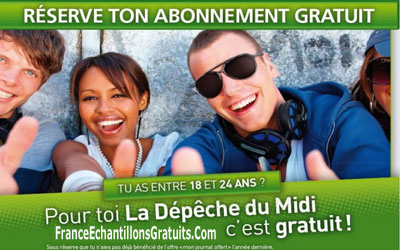 Abonnement GRATUIT à La Dépêche du Midi