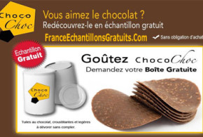 échantillon gratuit de chocolat ChocoChoc