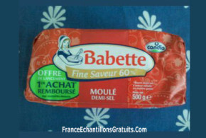 Beurre moulé Babette 500g remboursé