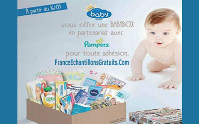 Cadeaux Babybox Pampers gratuite