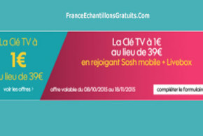 Clé TV à 1€ au lieu de 39€