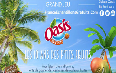 Concours 10 ans des p'tits fruits - Oasis