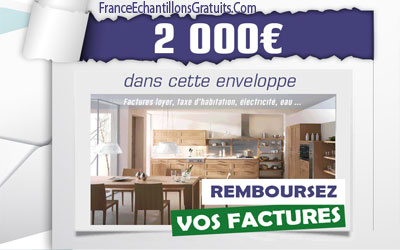 Concours 2000 euros pour rembourser vos factures