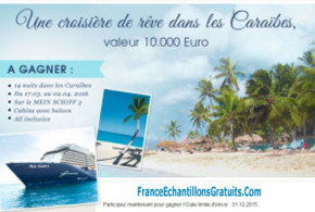 Concours croisière de 14 nuits dans les Caraïbes