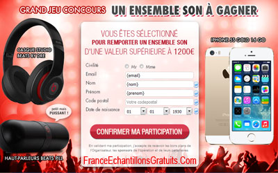 Concours iphone 5S, casque beat et des enceintes Beat