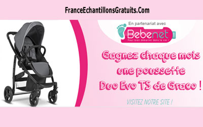 Concours poussette duo Evo de Graco