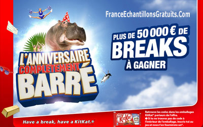 Concours séjour entre amis Crazy break Kitkat