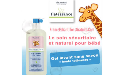 Gel Lavant sans savon cheveux et corps de Natessance