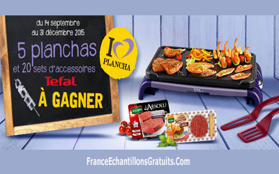 Jeu Concours 10 planchas et 40 sets d'accessoires Tefal