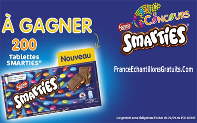 Jeu Concours 200 tablettes de chocolat