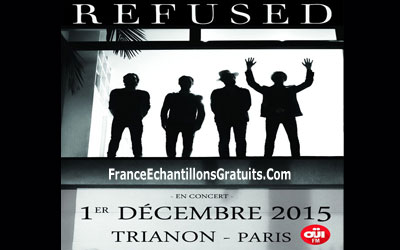 Jeu Concours Des places pour les concert de Refused