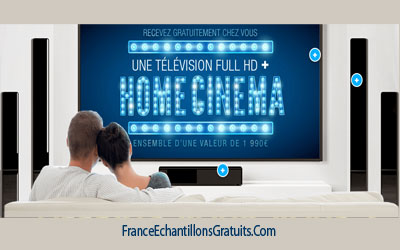 Jeu Concours Home cinema et une TV à gagner