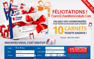 Jeu concours 100 euros de chèque cadeaux