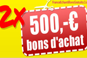 Jeu concours 2 chèques de 500 euros