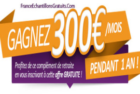 Jeu concours 300 euros par mois pendant 1 an