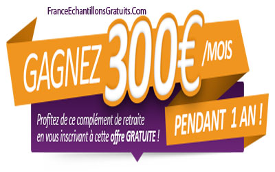 Jeu concours 300 euros par mois pendant 1 an