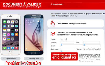 Jeu concours Iphone ou Samsung à gagner