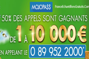 Jeu concours Mojopass de 1euro à 10000 euros