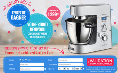 Jeu concours Robot kenwood de 1299 euros