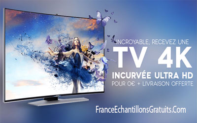 Jeu concours TV 4k incurvée ultra HD