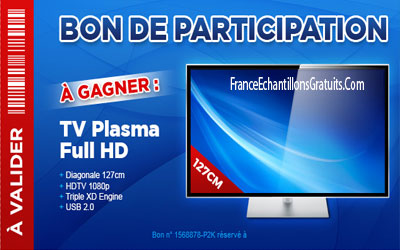 Jeu concours TV Plasma Full HD à gagner