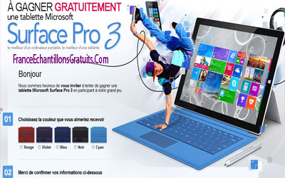 Jeu concours Tablette surface pro 3