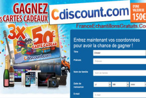 Jeu concours bons d'achats cdiscount