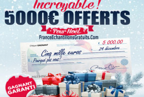 Jeu concours chèque cadeau de 5000€ pour Noël