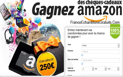 Jeu concours chèque cadeau amazon