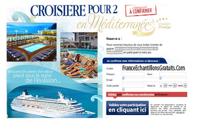 Jeu concours croisière en méditerranée