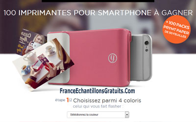 Jeu concours imprimantes pour smartphone