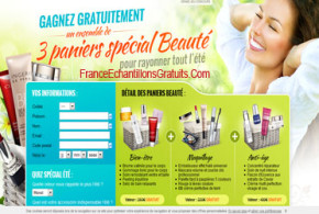 Jeu concours panier de produits de beauté