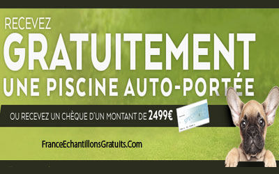 Jeu concours piscine auto portée à gagner