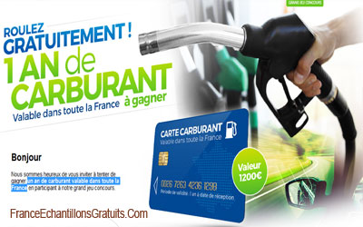 Jeu concours un an de carburant