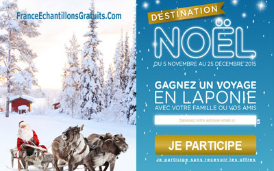 Jeu concours un voyage en Laponie