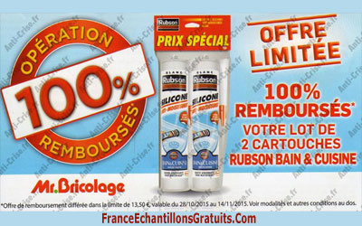 Lot sanitaire Rubson 100 % remboursés