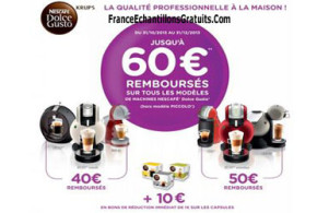 Machine a dosettes dolce gusto remboursé