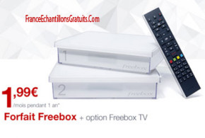 Réduction Forfait Freebox internet à 1,99€