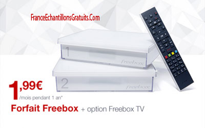 Réduction Forfait Freebox internet à 1,99€