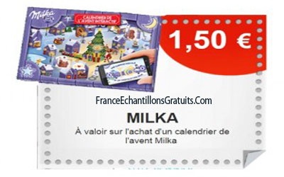 Réduction sur les chocolats de Noël Milka