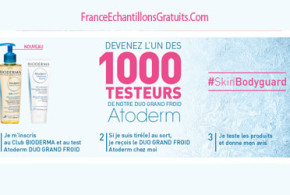 Test de produit 1000 Duos grand froid Atoderm de Bioderma