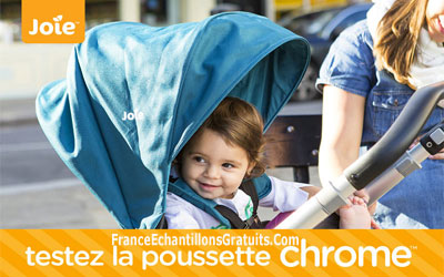 Test de produit Poussette Chrome JOIE