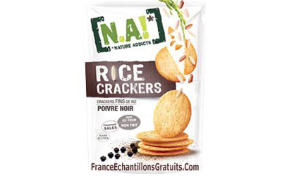 Test de produit Rice Crackers poivre noir de Nature Addict