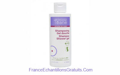 Test de produit Shampooing gel douche Téane