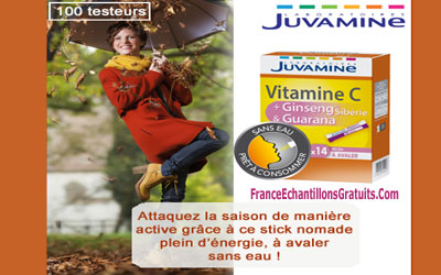 Testez Vitamine C + Ginseng de Sibérie & Guarana en stick