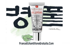 Échantillons gratuits Creme Erborian CC Crème offerte