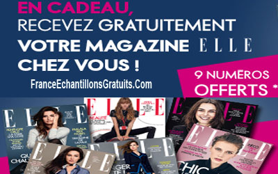 9 numéros du magazine Elle Gratuitement