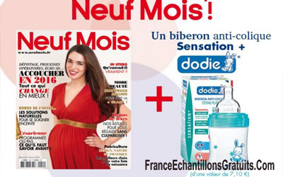 Biberon Dodie anti-coliques en cadeaux